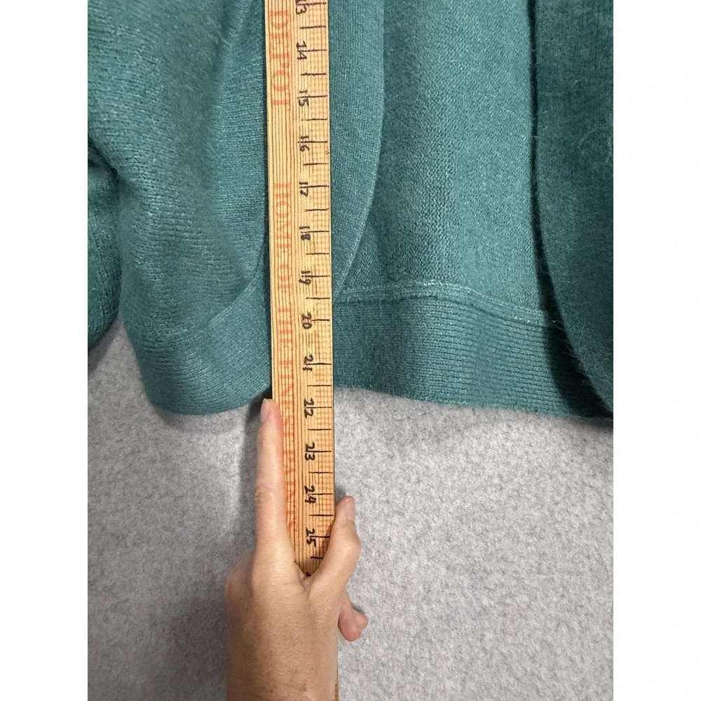 Anthropologie Cardigan Sweater Womens One Size‎ Green Open Front Dolman Knit